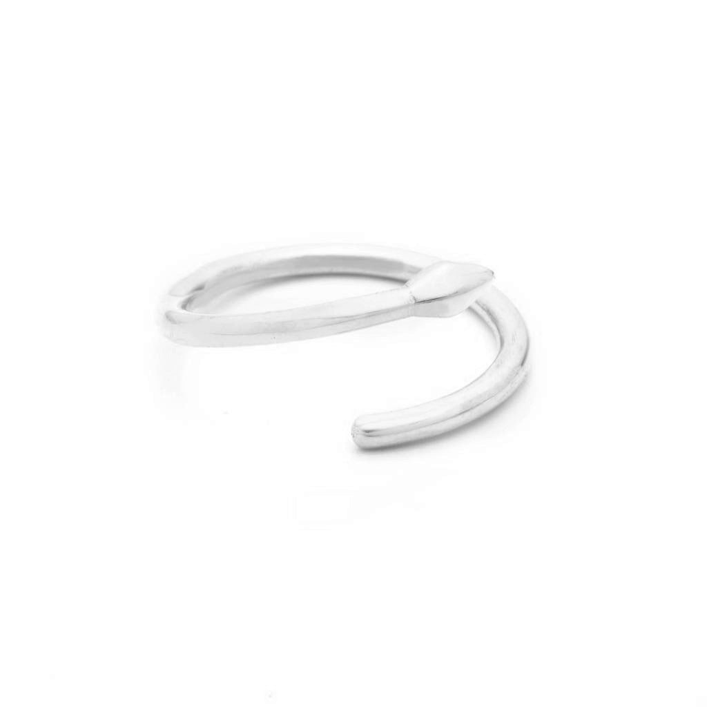 Dalasini Bulawayo Sterling Silver Single Tip Wrap Spear Ring Front