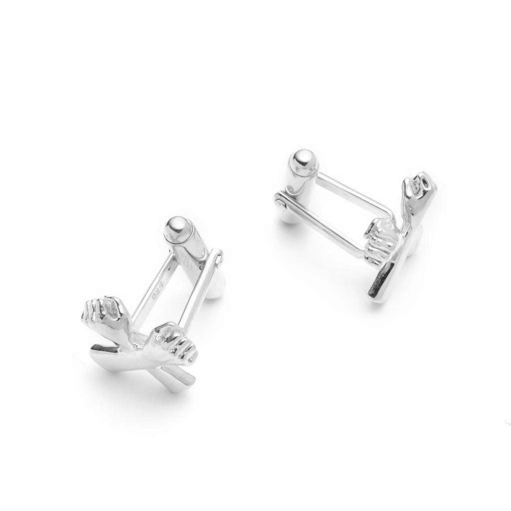 Dalasini Wakanda Sterling Silver Cuff Links Angle