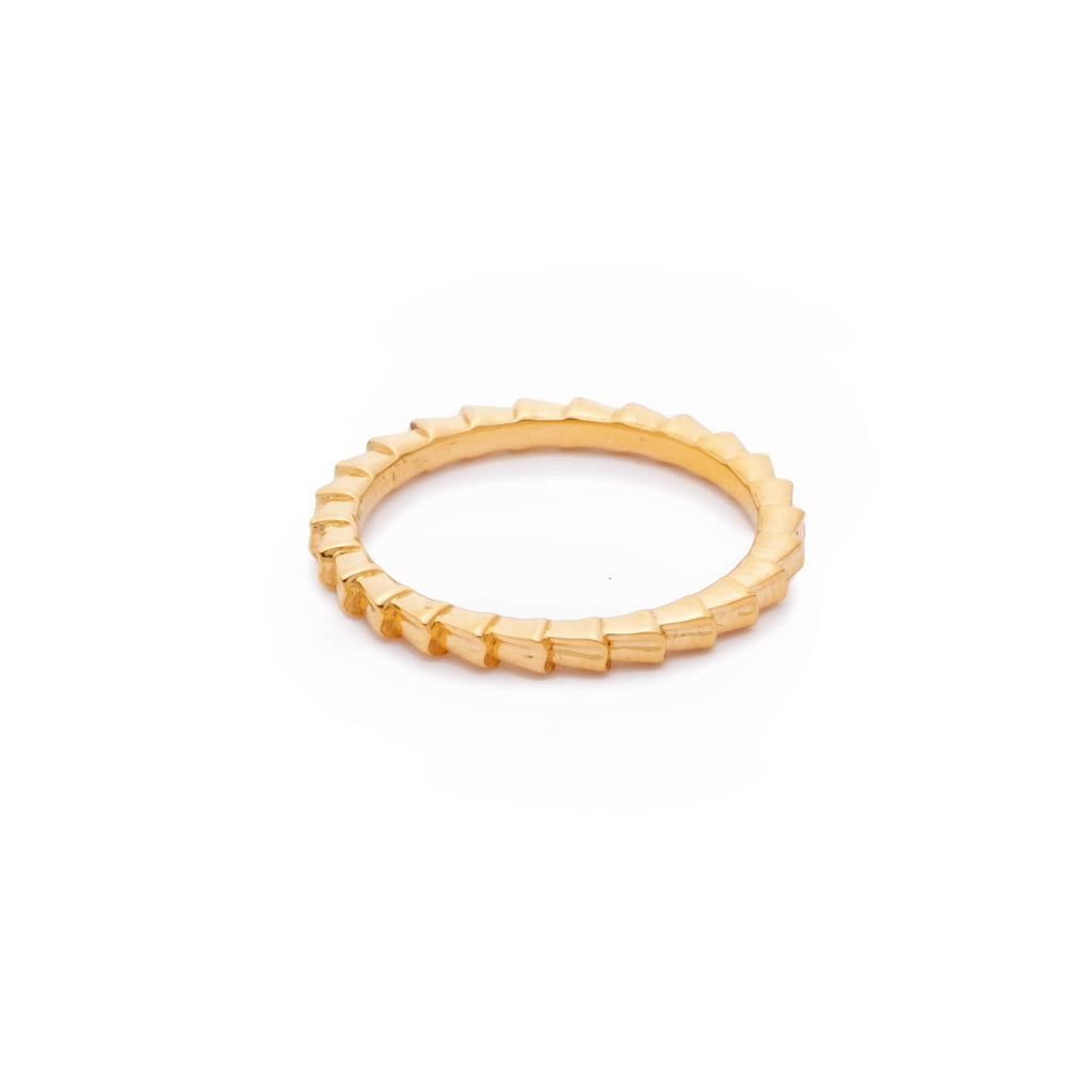 Dalasini Isiro Gold Vertebrae 2MM Ring