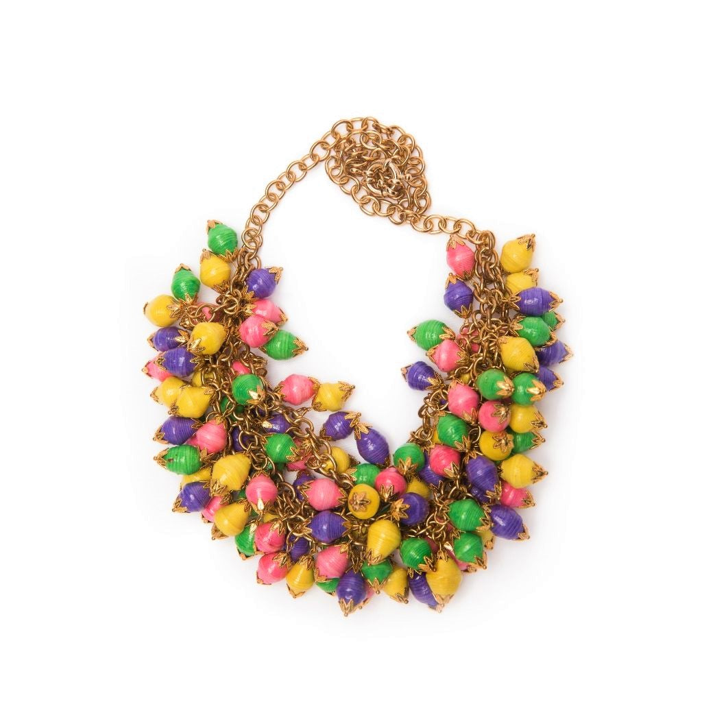 Dalasini Nairobi Multi Color Paper Bead Top
