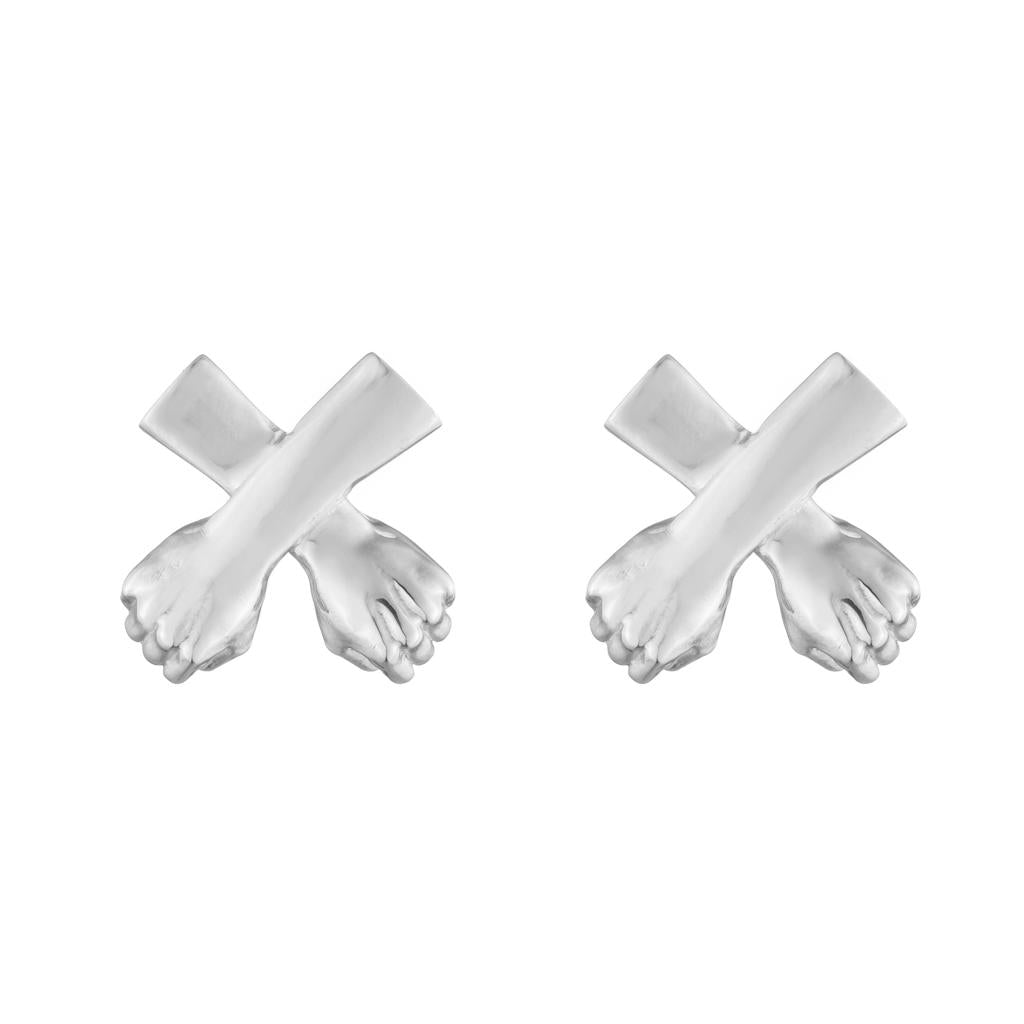 Dalasini Wakanda Sterling Silver Stud Earrings Front