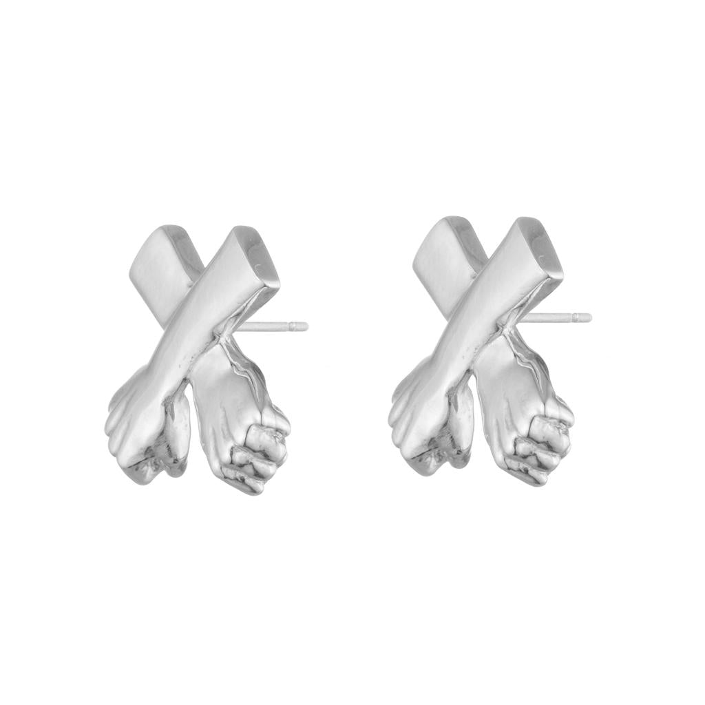 Dalasini Wakanda Sterling Silver Stud Earrings Side