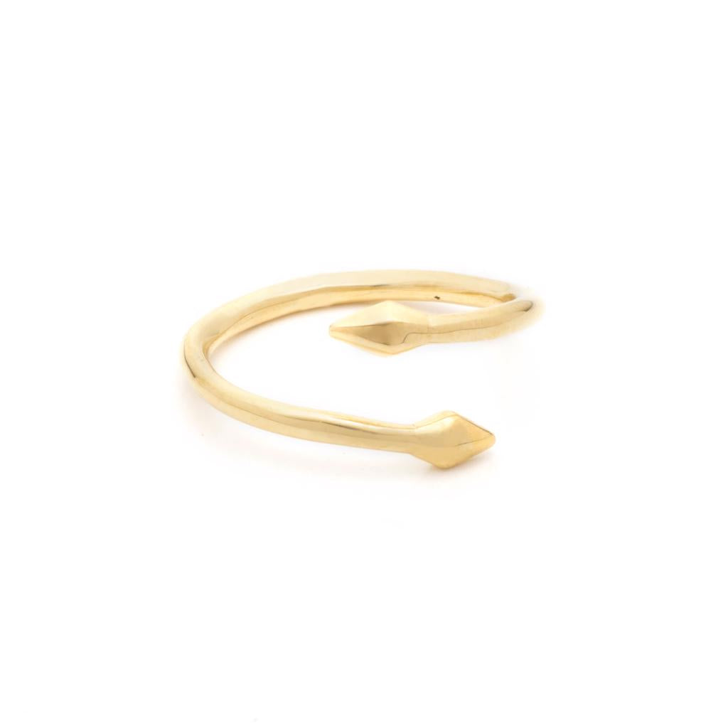 Dalasini Bulawayo Gold Double Tip Wrap Spear Ring