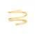 Dalasini Bulawayo Gold Single Tip Spiral Spear Ring Angle