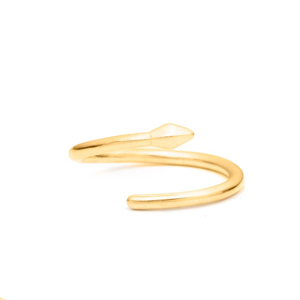 Dalasini Bulawayo Gold Single Tip Wrap Spear Ring