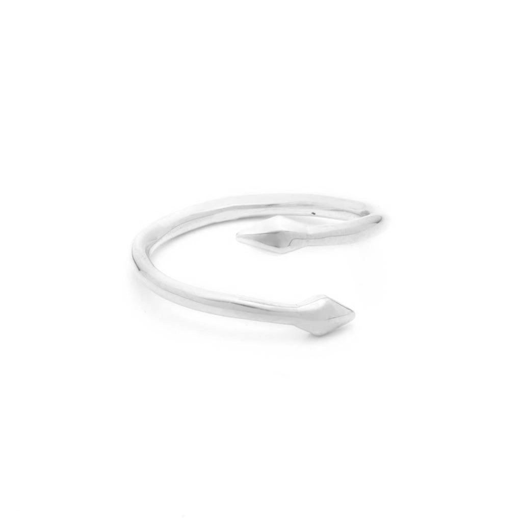Dalasini Bulawayo Sterling Silver Double Tip Wrap Spear Ring