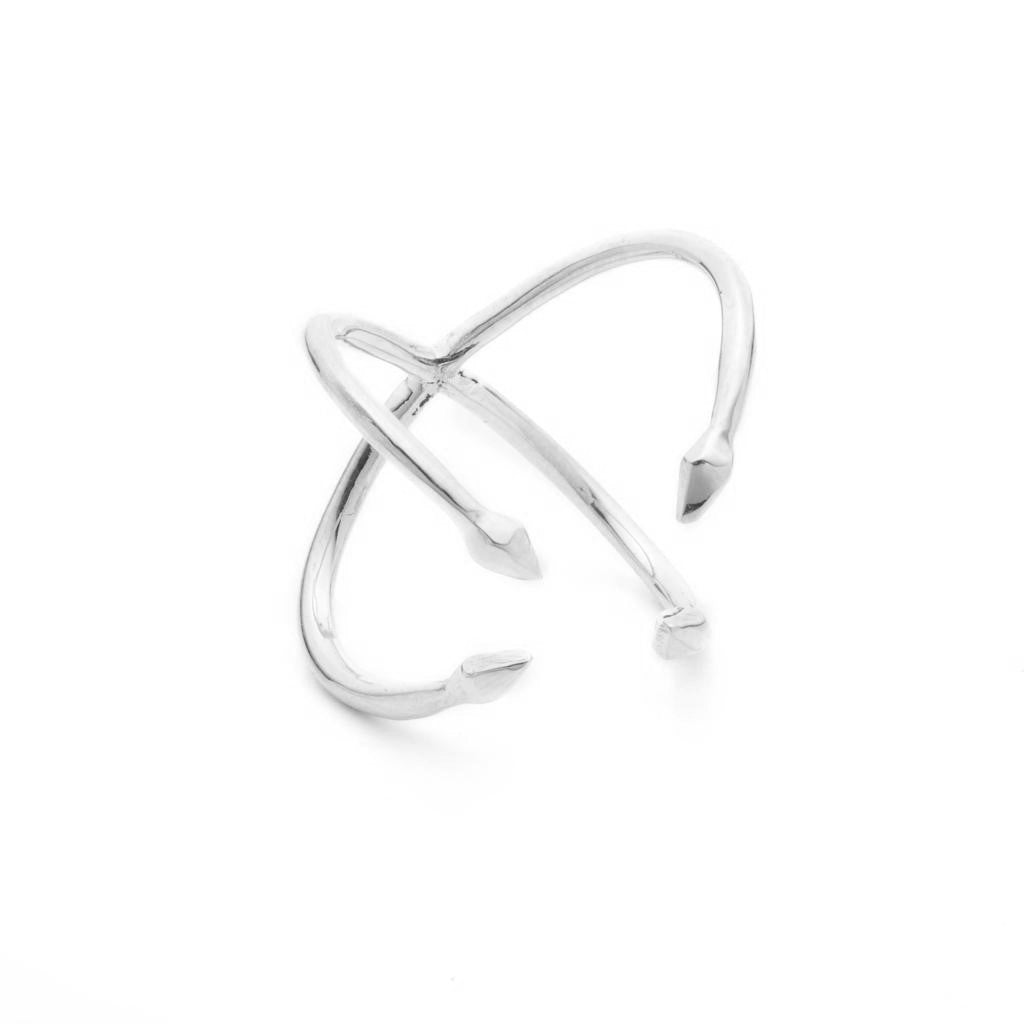 Dalasini Bulawayo Sterling Silver Quadruple Tip Spear Ring