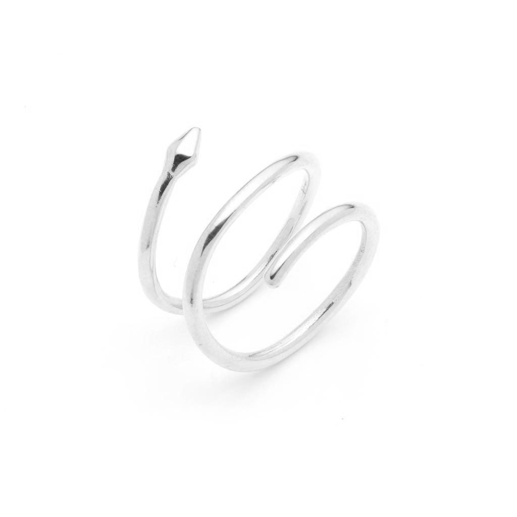 Dalasini Bulawayo Sterling Silver Single Tip Spiral Spear Ring Angle