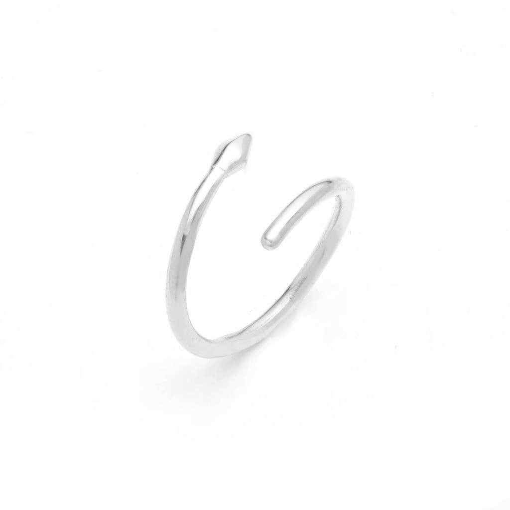 Dalasini Bulawayo Sterling Silver Single Tip Wrap Spear Ring Angle