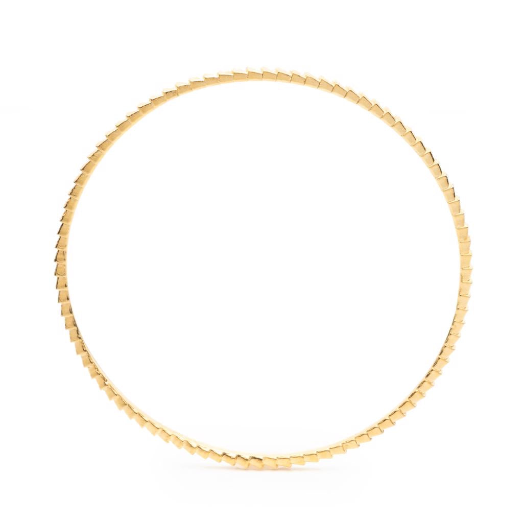 Dalasini Isiro Gold Vertebrae Bangle Front