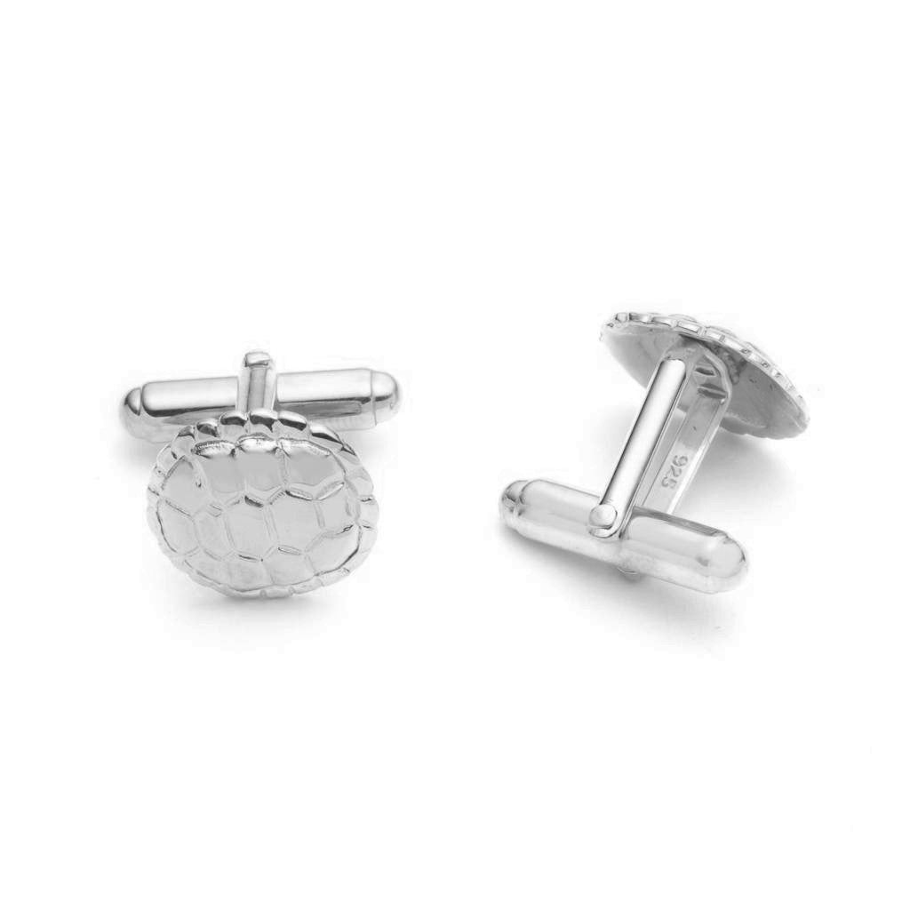 Dalasini Sahel Sterling Silver Tortoise Shell Cuff Links