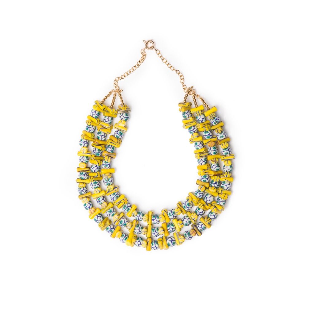 Dalasini Bohemian Dog Bone Bead Necklace Top