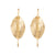 Dalasini Bulawayo Gold Shield Earrings Front