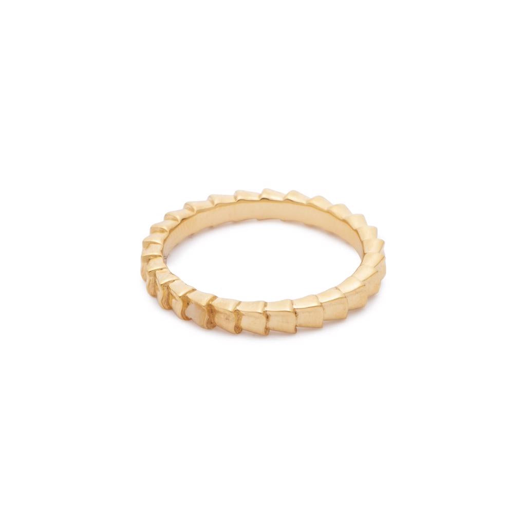 Dalasini Isiro Gold Vertebrae 3MM Ring