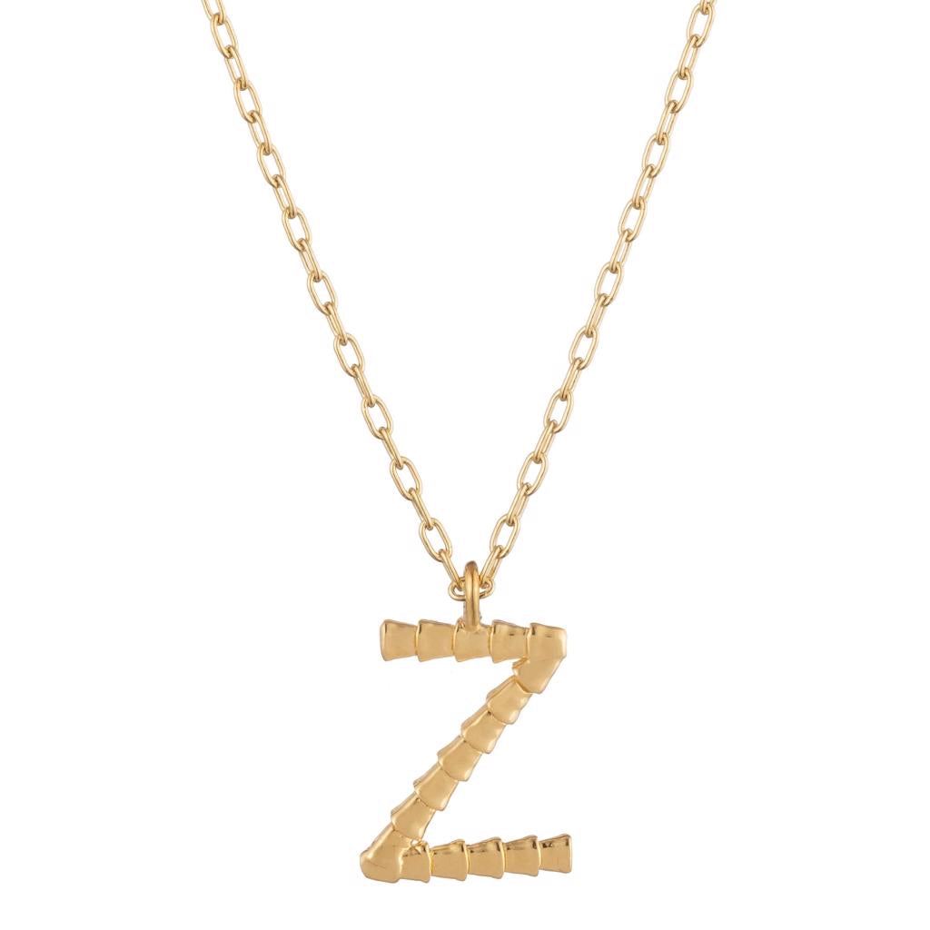 Dalasini Isiro Gold Vertebrae Charm Letter Z