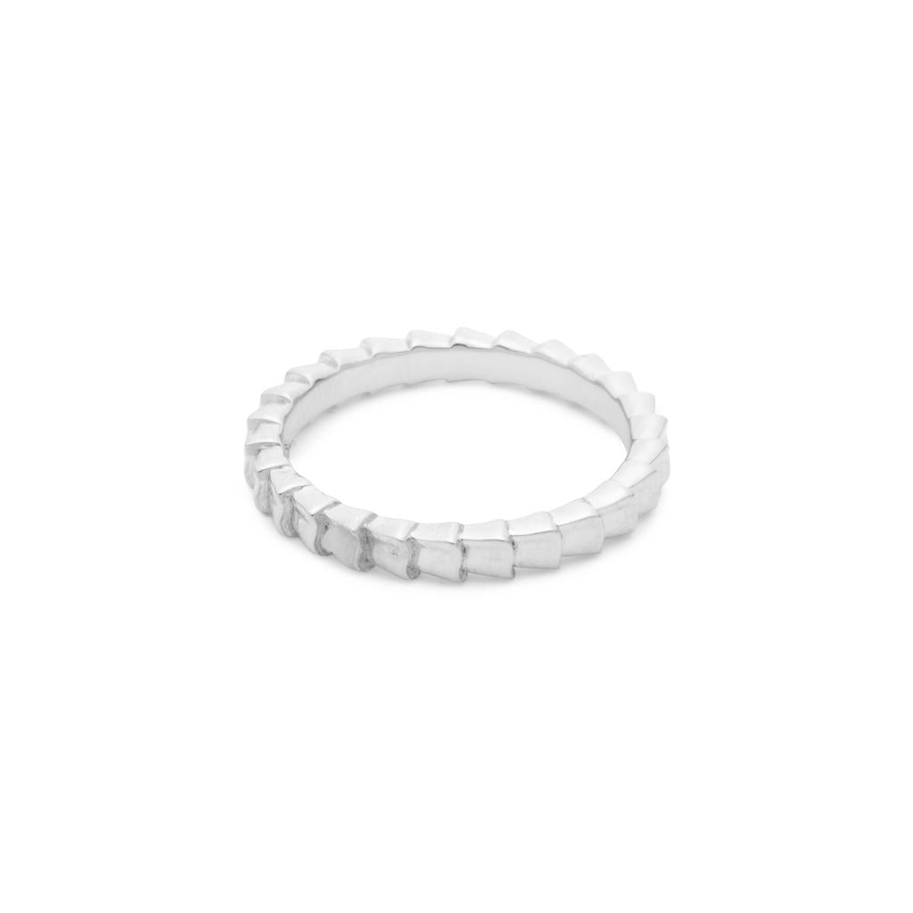 Dalasini Isiro Sterling Silver Vertebrae 3MM Ring