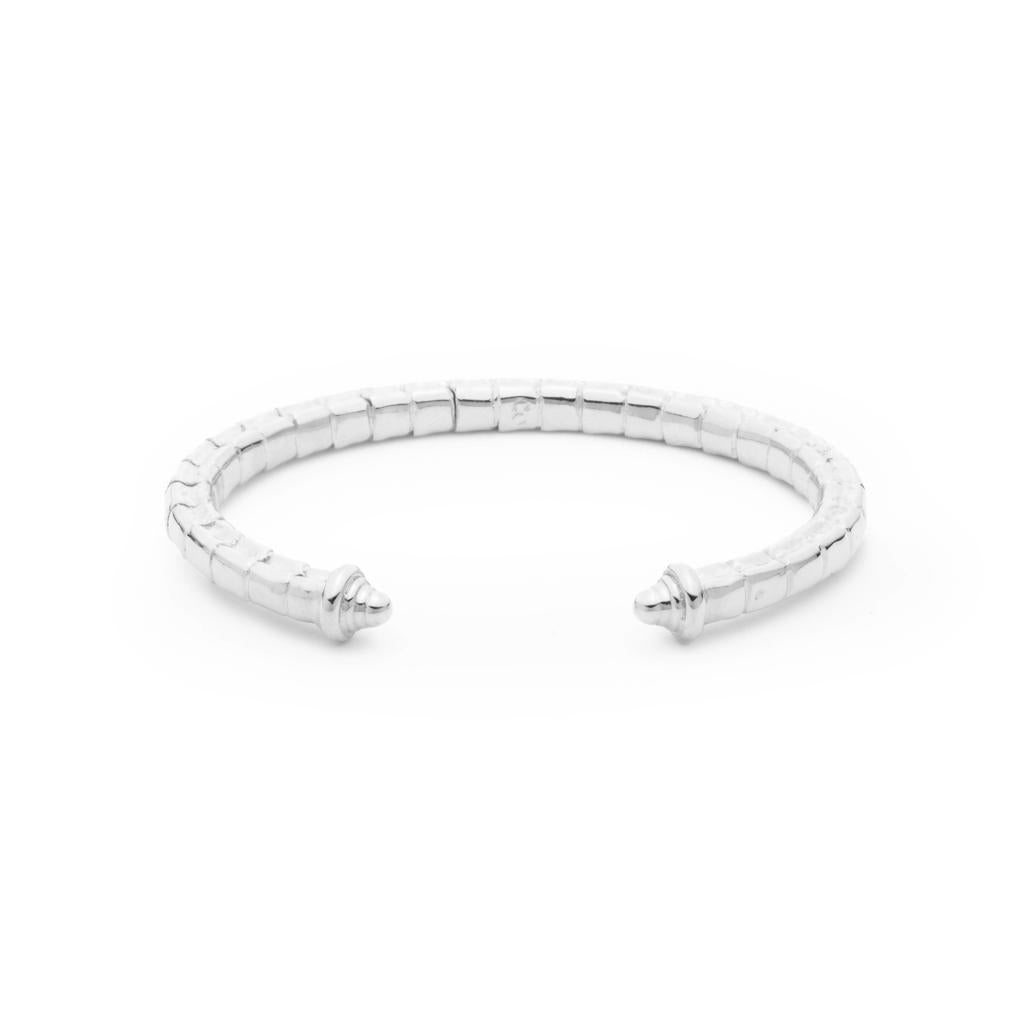 Dalasini Isiro Sterling Silver Vertebrae Bracelet Flat