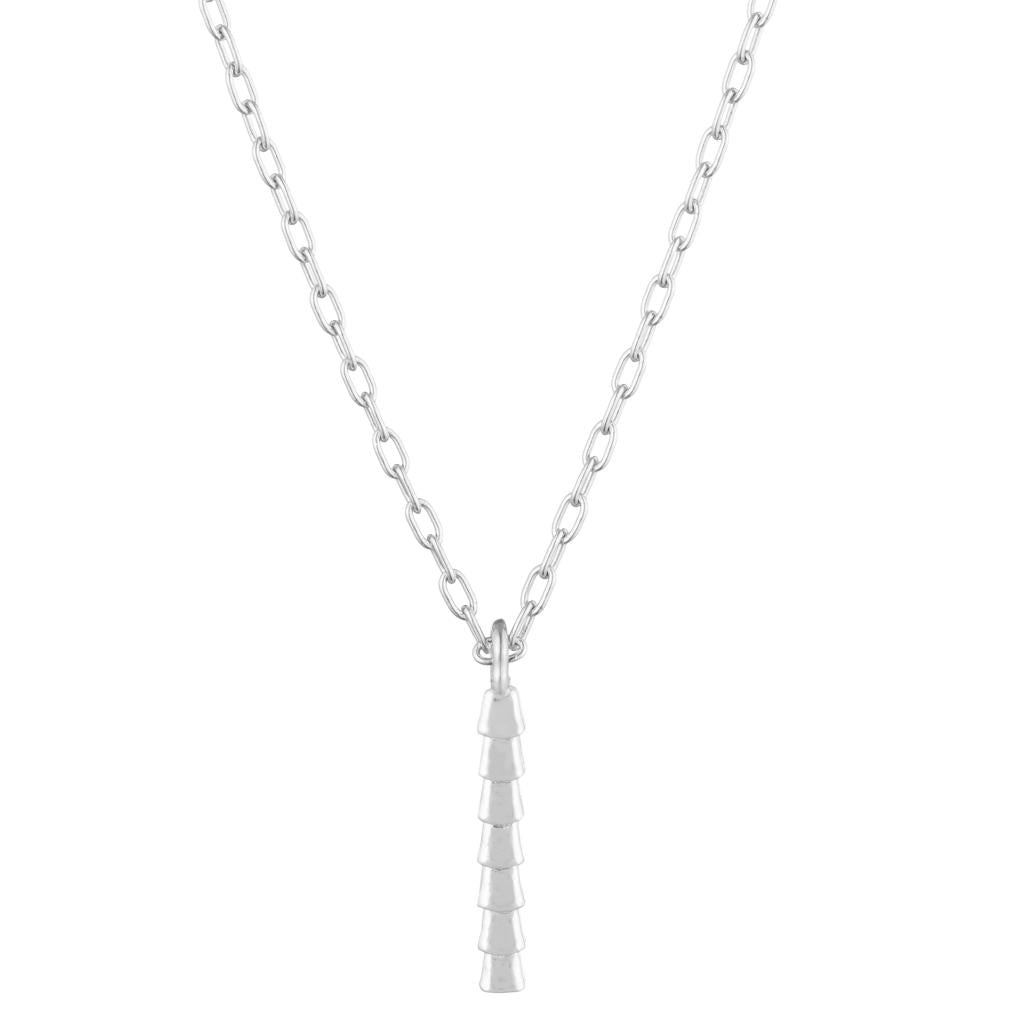 Dalasini Isiro Sterling Silver Vertebrae Charm Letter I