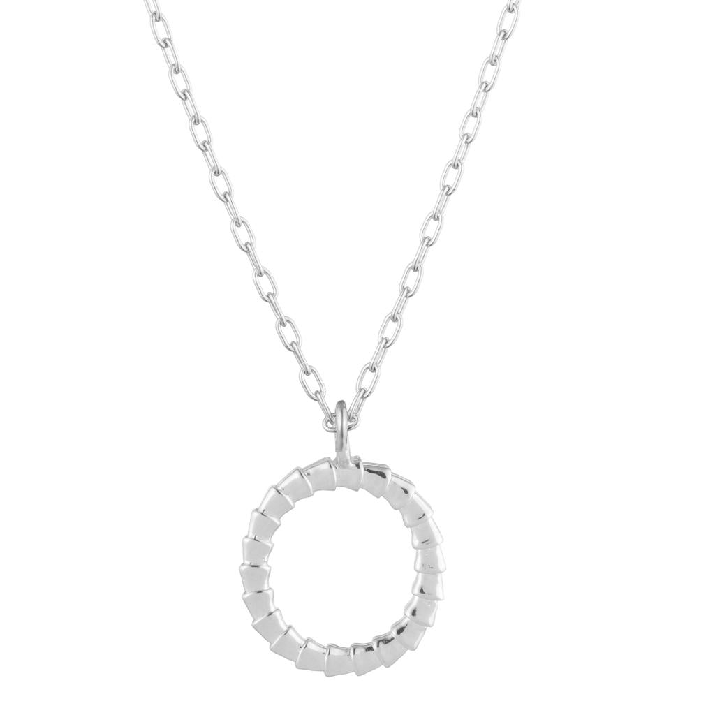 Dalasini Isiro Sterling Silver Vertebrae Charm Letter O