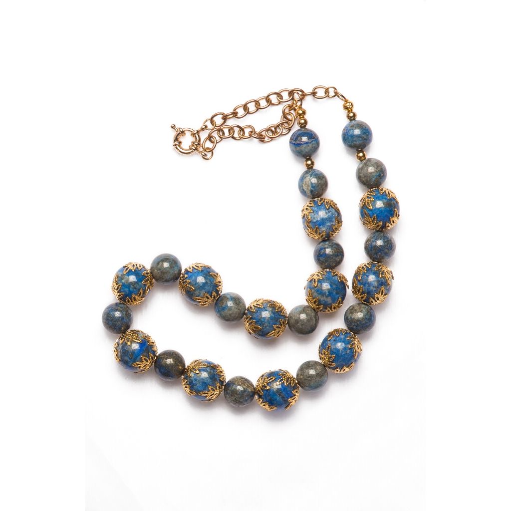 Dalasini Kabul Lapis Lazuli Necklace Close Up