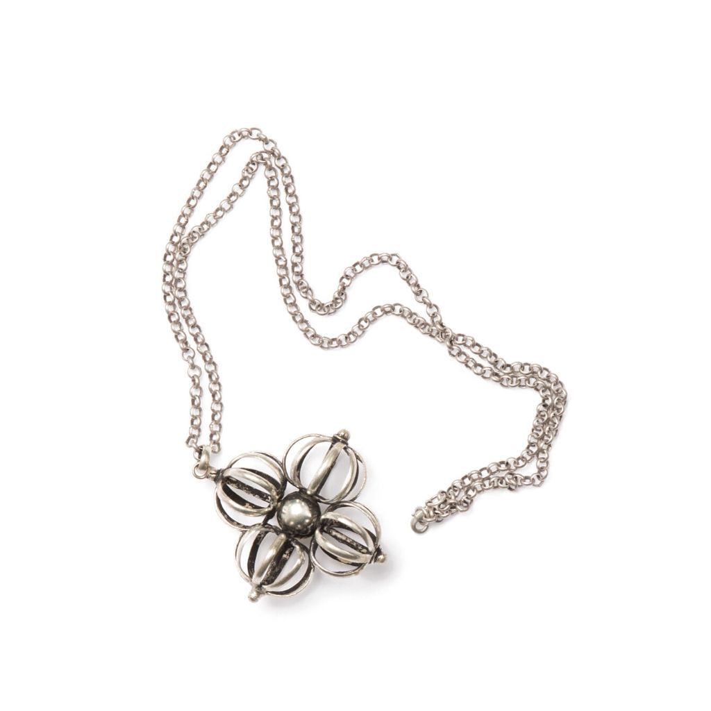 Dalasini Lhasa Antique Silver Necklace Top