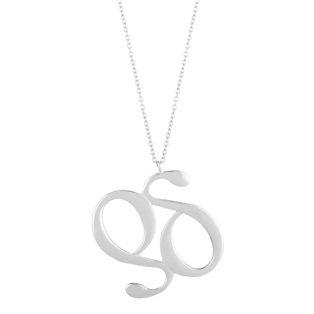 Dalasini Monogram Sterling Silver Pendant Necklace