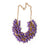 Dalasini Nairobi Purple Paper Bead Necklace Close Up